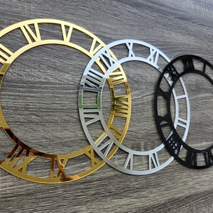 Acrylic Face Clock Mirrored Frame, Resin Epoxy Art, Wall Clock Supplier, Face Clock Roman Numbers, Mirror clock face decor, Resin Clock